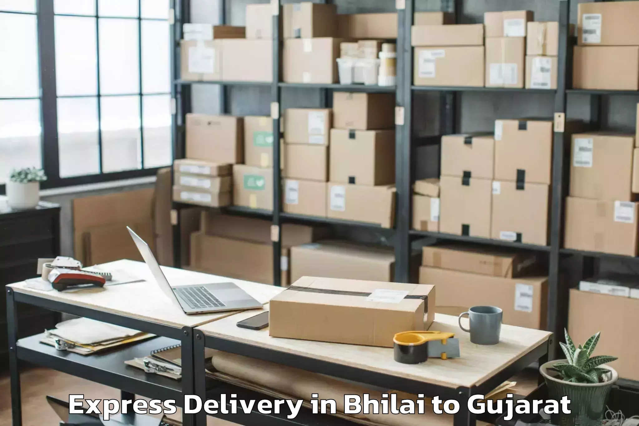 Book Bhilai to Dhanera Express Delivery Online